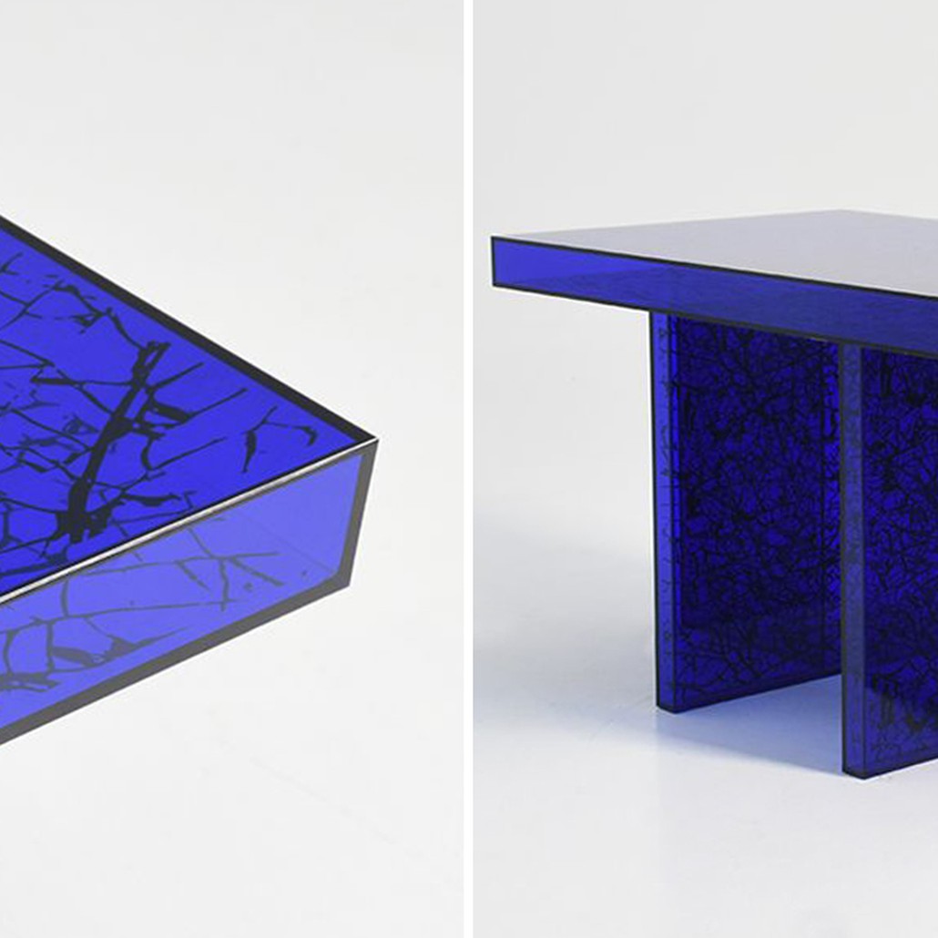 Кофейный стол Acrylic Blue Gerald Coffee Table