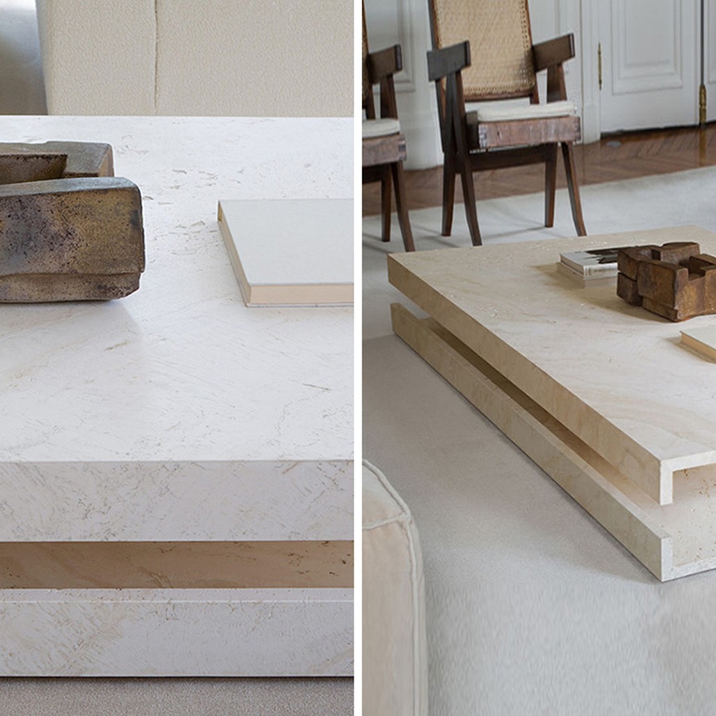 Кофейный стол Allen Travertine Coffee Table