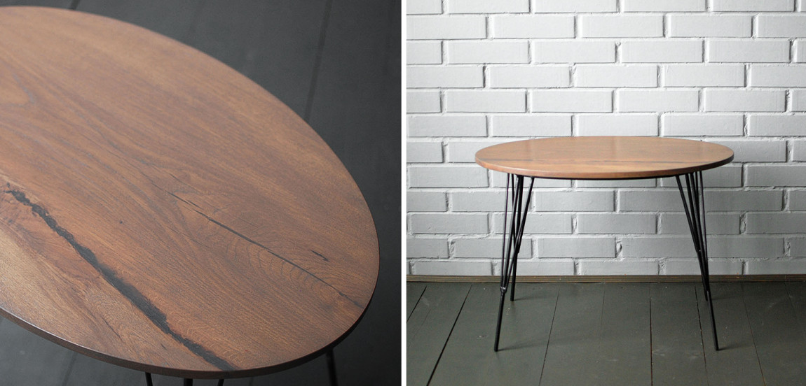 Кофейный стол Amani Industrial Metal Rust Coffee Table