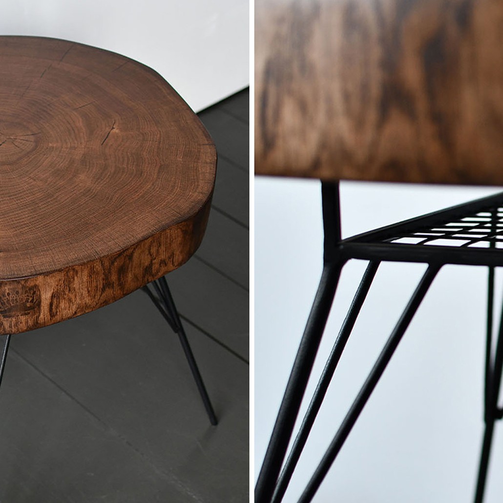 Кофейный стол Bains Industrial Metal Rust Coffee Table