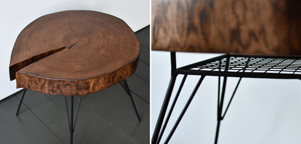 Кофейный стол Bains Industrial Metal Rust Coffee Table