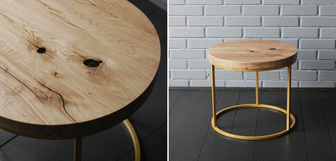 Кофейный стол Beck Industrial Metal Rust Coffee Table