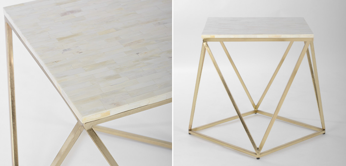 Кофейный Стол Bone Inlay Geometry