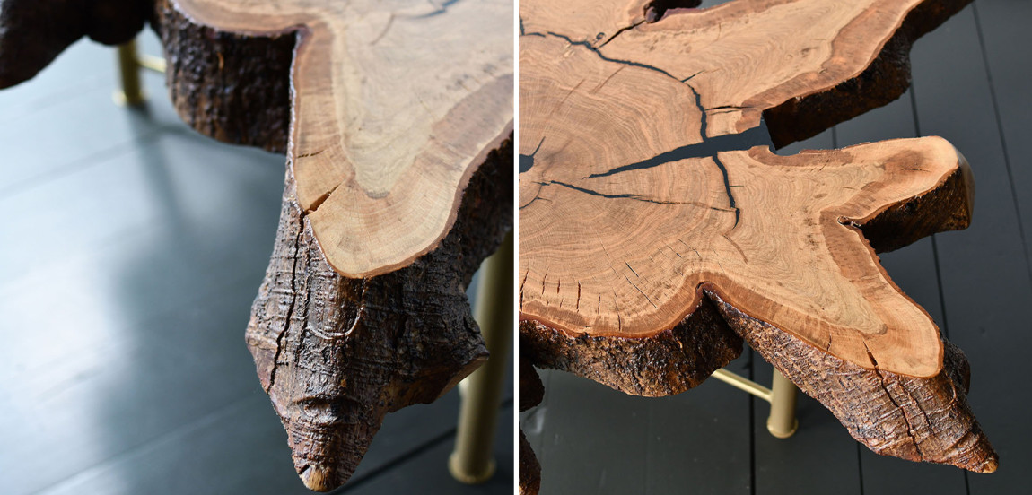 Кофейный стол Deleon Industrial Metal Rust Coffee Table