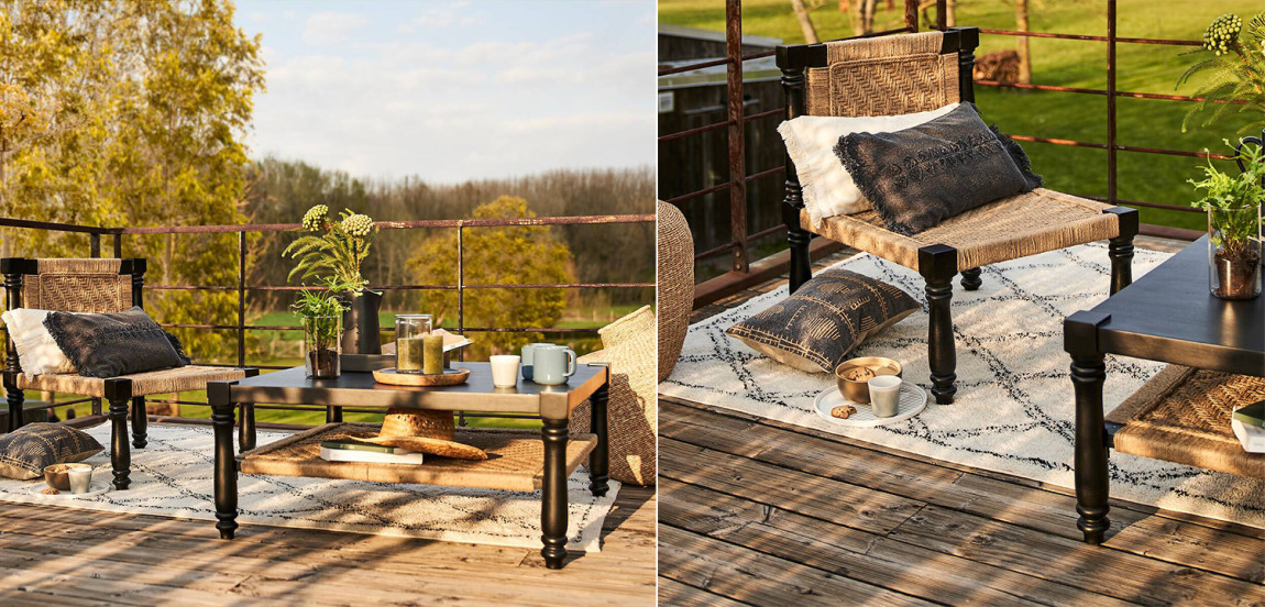 Кофейный стол Didrik Wicker Coffee Table