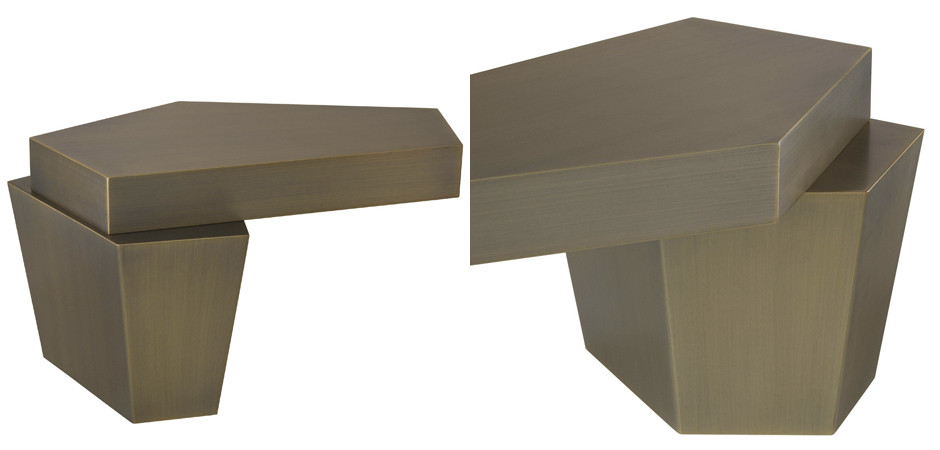 Кофейный стол Eichholtz Coffee Table Calabasas Low brass