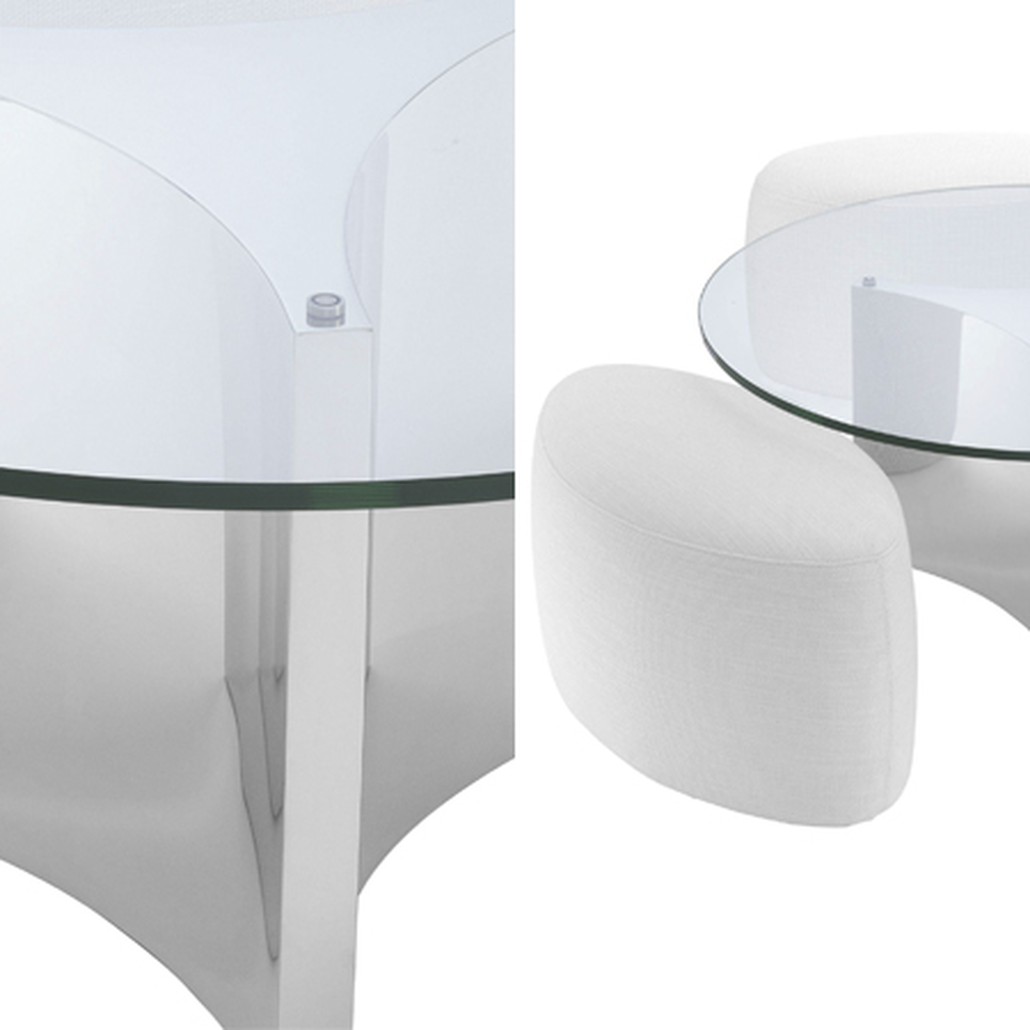 Кофейный стол Eichholtz Coffee Table Modus stainless steel
