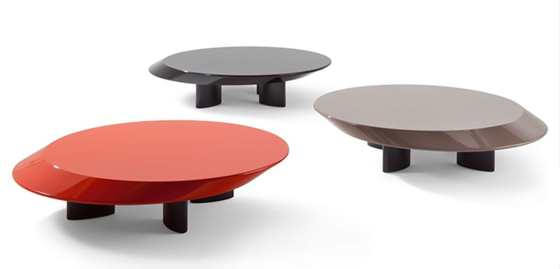 Кофейный стол Ellipse Red Glossy Coffee Table