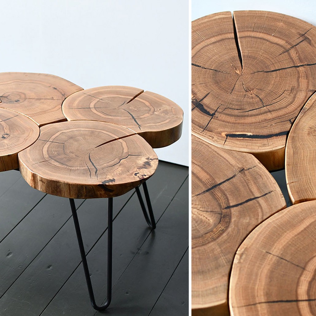 Кофейный стол Harun Industrial Metal Rust Coffee Table