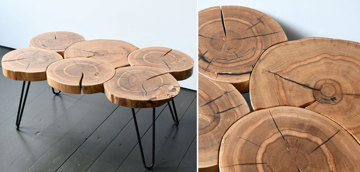 Кофейный стол Harun Industrial Metal Rust Coffee Table