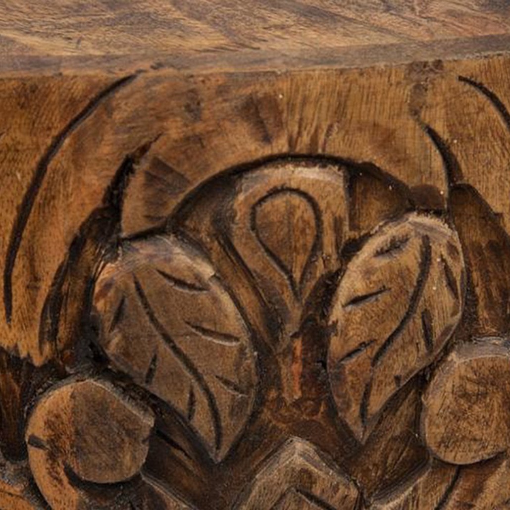 Кофейный стол Indian Carved Mango Tree