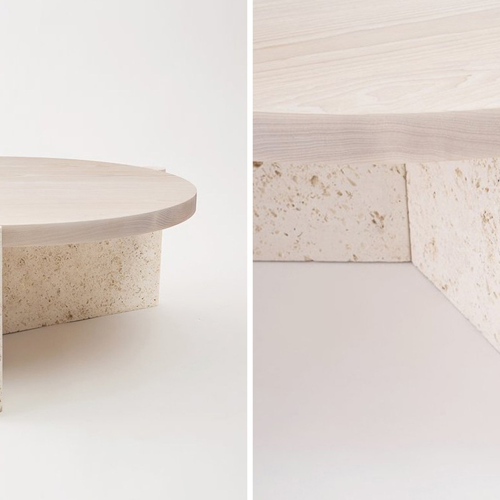 Кофейный стол Isla Travertine Coffee Table