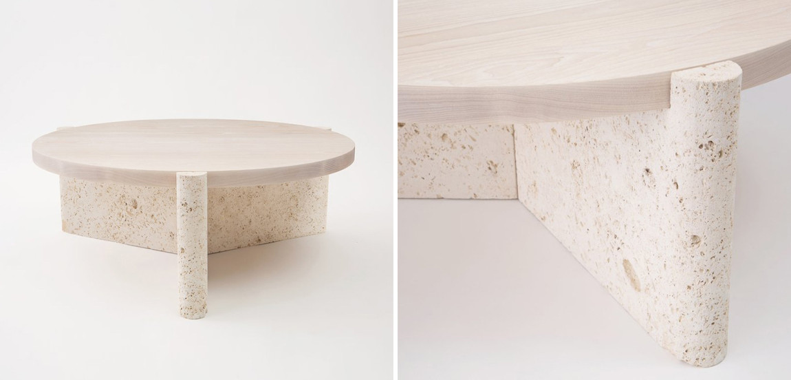 Кофейный стол Isla Travertine Coffee Table