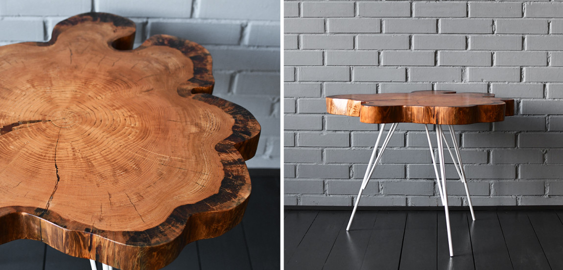 Кофейный стол Korben Industrial Metal Rust Coffee Table