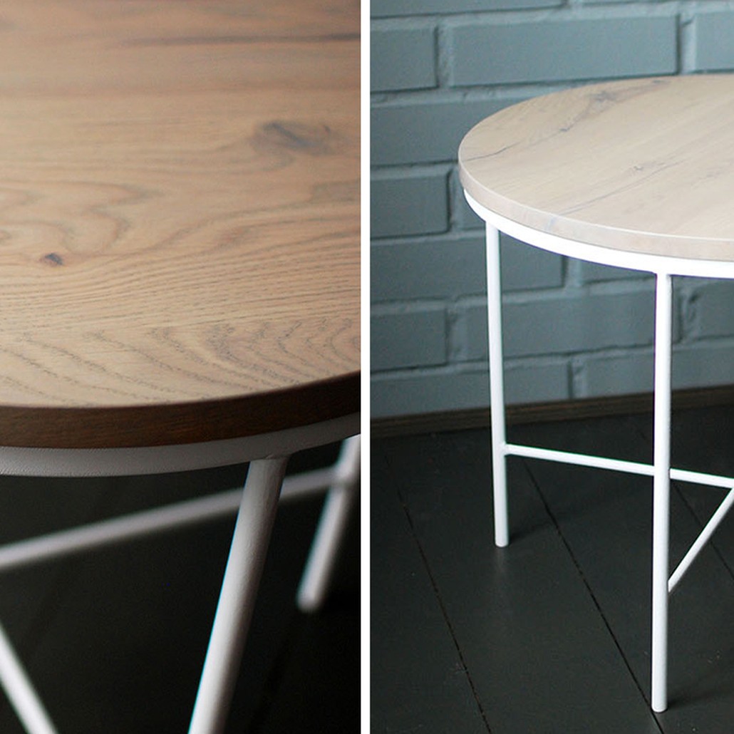 Кофейный стол Nava White Industrial Metal Rust Coffee Table