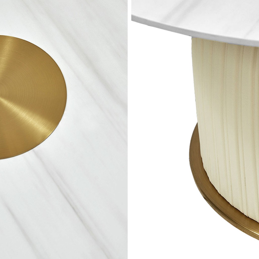 Кофейный стол Orlaith White Gold Round Table