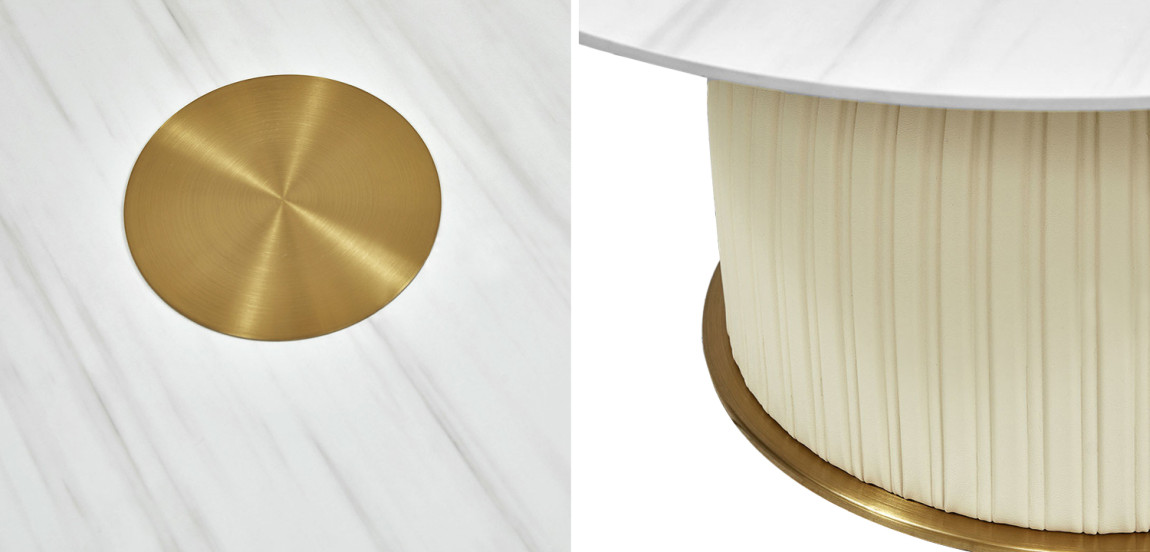 Кофейный стол Orlaith White Gold Round Table