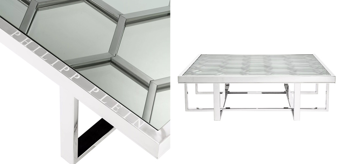 Кофейный стол Philipp Plein Coffee Table Skeleton Chrome