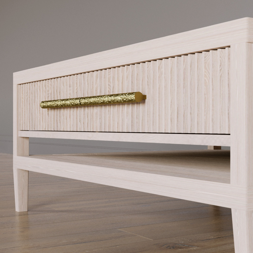 Кофейный стол Primo с двумя ящиками Светлый дуб