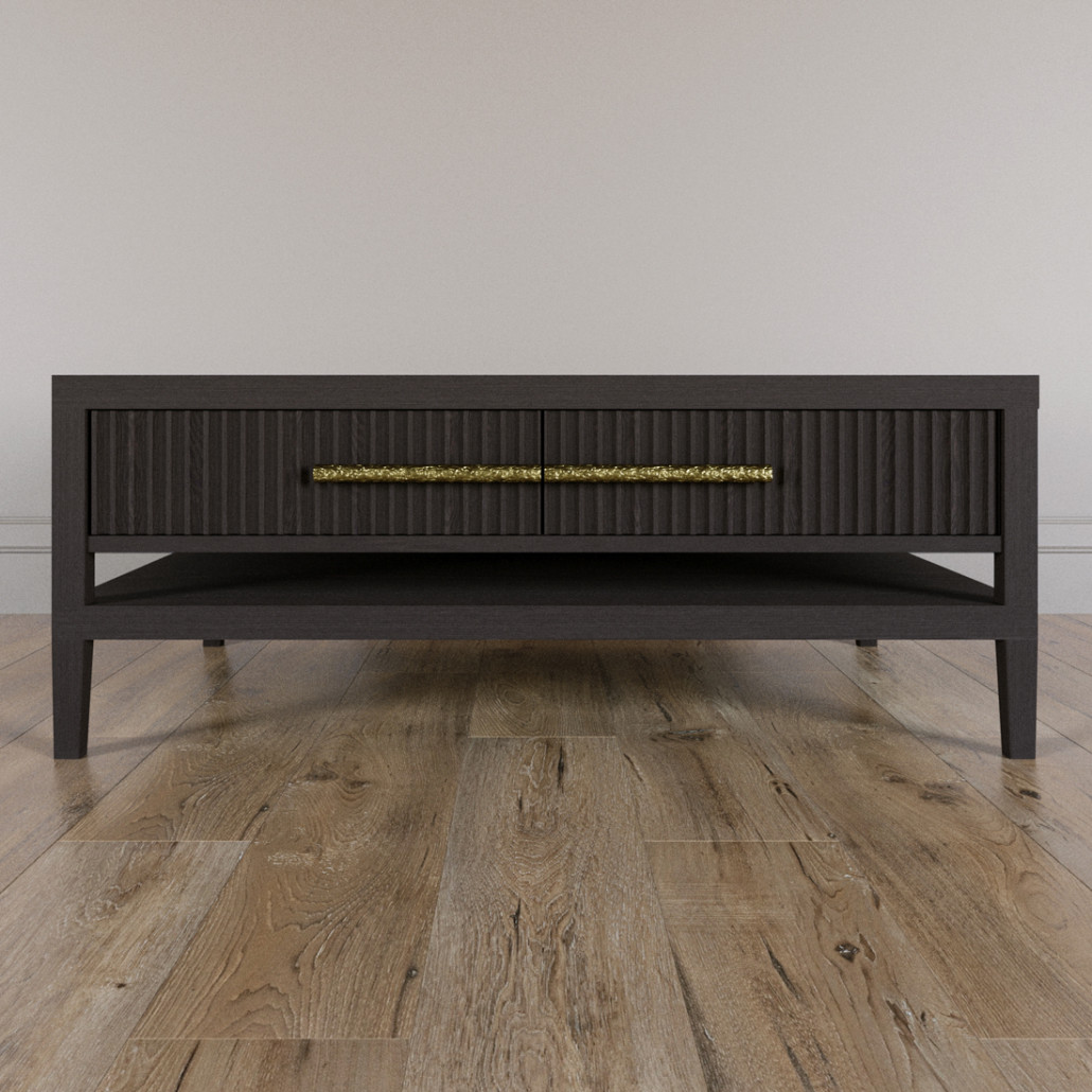 Кофейный стол Primo с двумя ящиками Темный орех