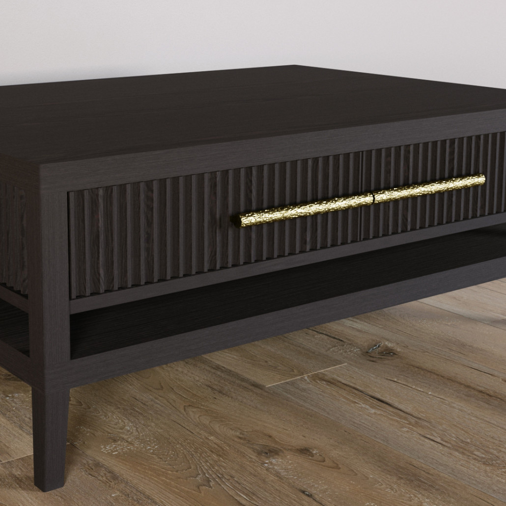 Кофейный стол Primo с двумя ящиками Темный орех