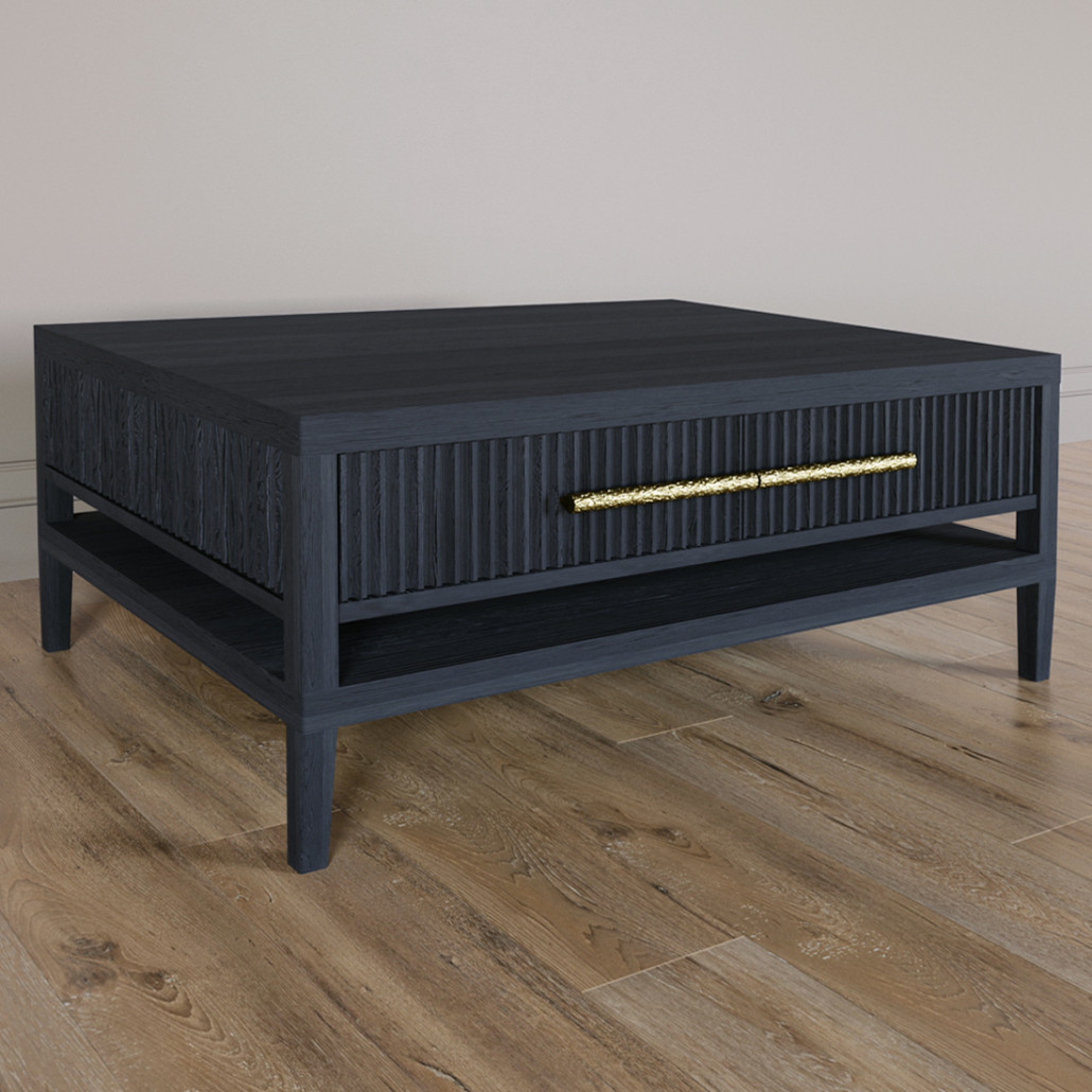 Кофейный стол Primo с двумя ящиками Черный дуб