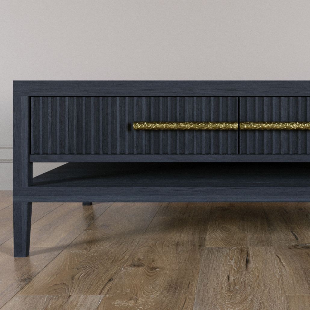 Кофейный стол Primo с двумя ящиками Черный дуб