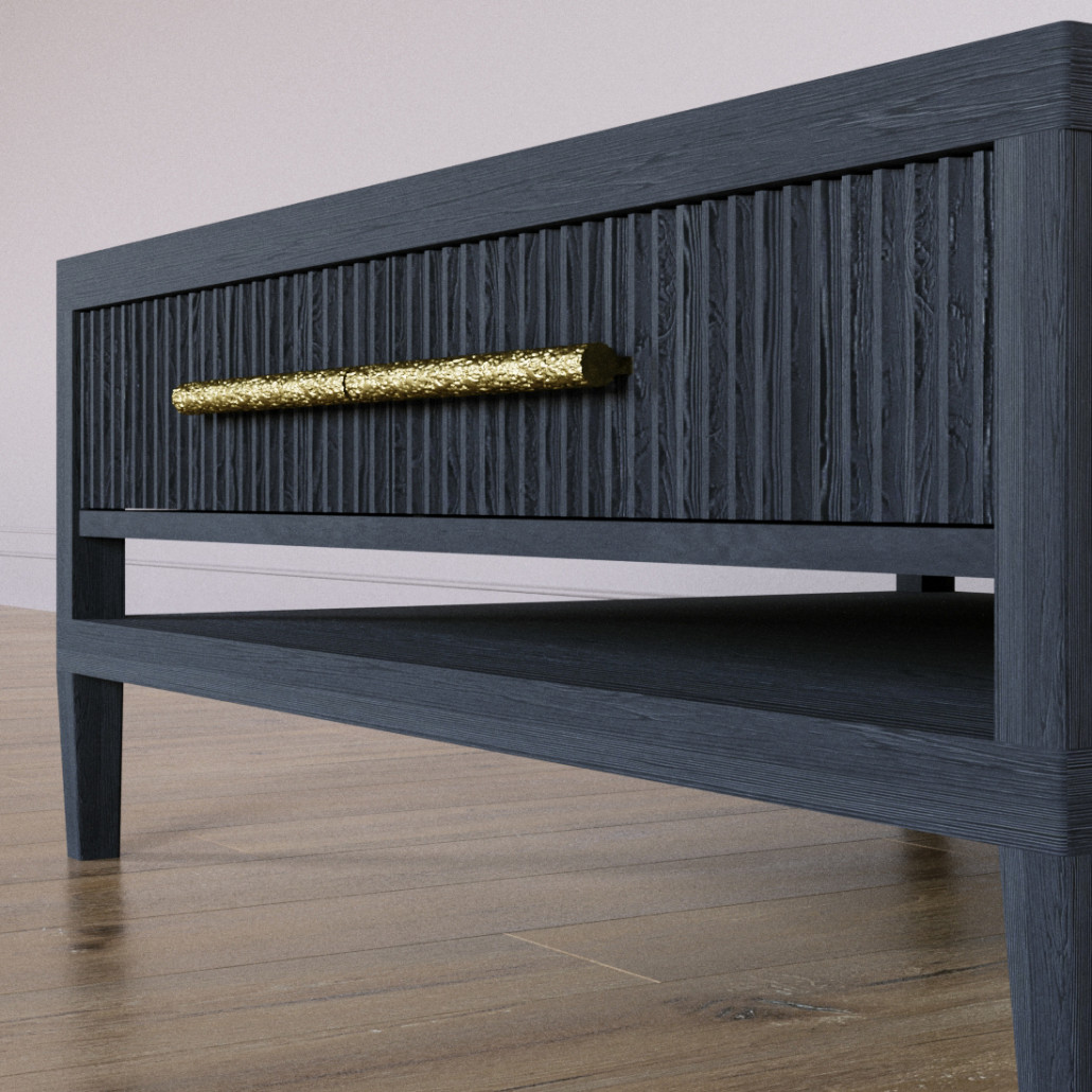 Кофейный стол Primo с двумя ящиками Черный дуб