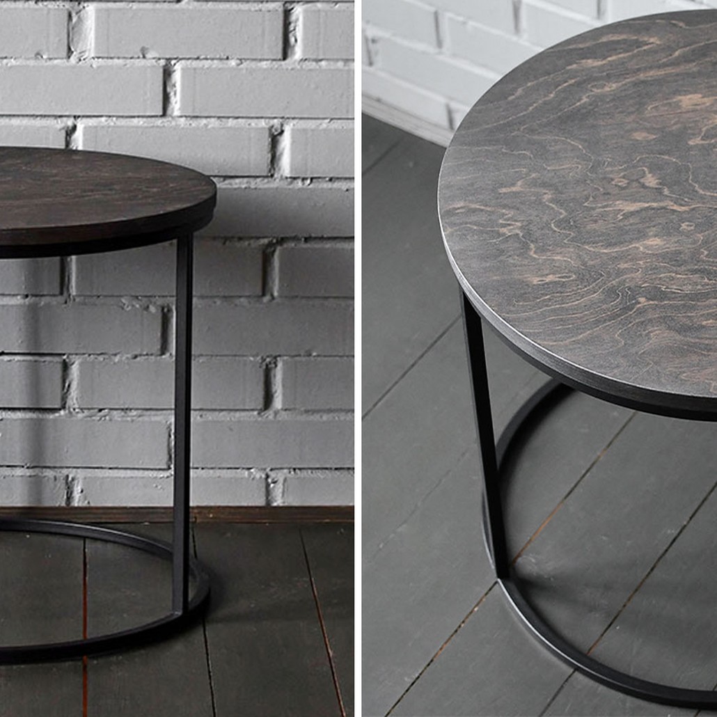 Кофейный стол Reyes Industrial Metal Rust Coffee Table