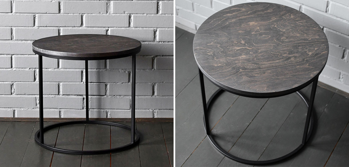 Кофейный стол Reyes Industrial Metal Rust Coffee Table