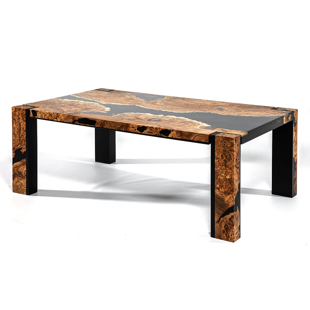 Кофейный Стол River in Autumn Elm Resin Coffee Table