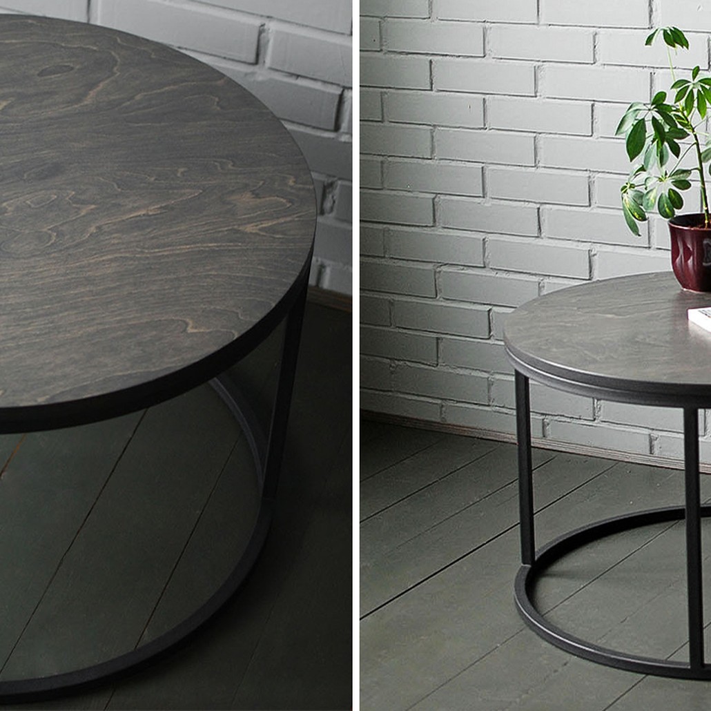 Кофейный стол Tait Industrial Metal Rust Coffee Table