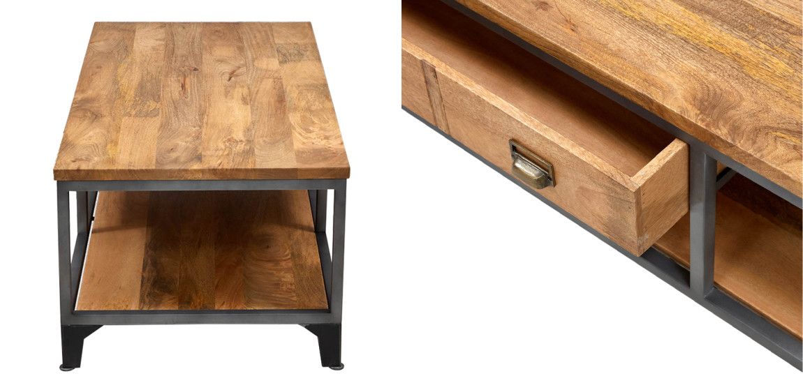Кофейный стол в стиле лофт Russell Coffee Table