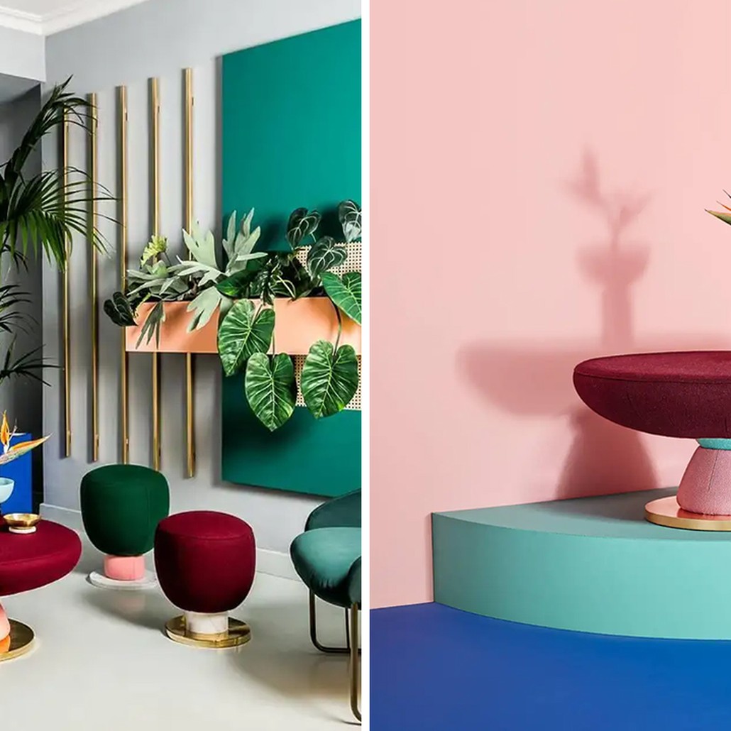 Кофейный стол дизайнерский Toadstool Collection, Colorful Coffee Table Masquespacio