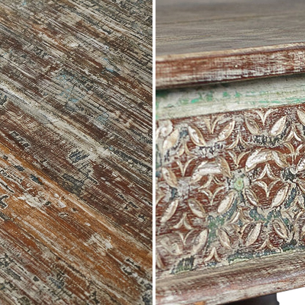 Кофейный стол из массива манго Devina Grey Mango Coffee Table