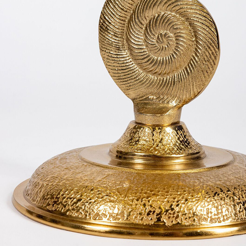 Кофейный стол из металла с круглой столешницей Table Gold Metal