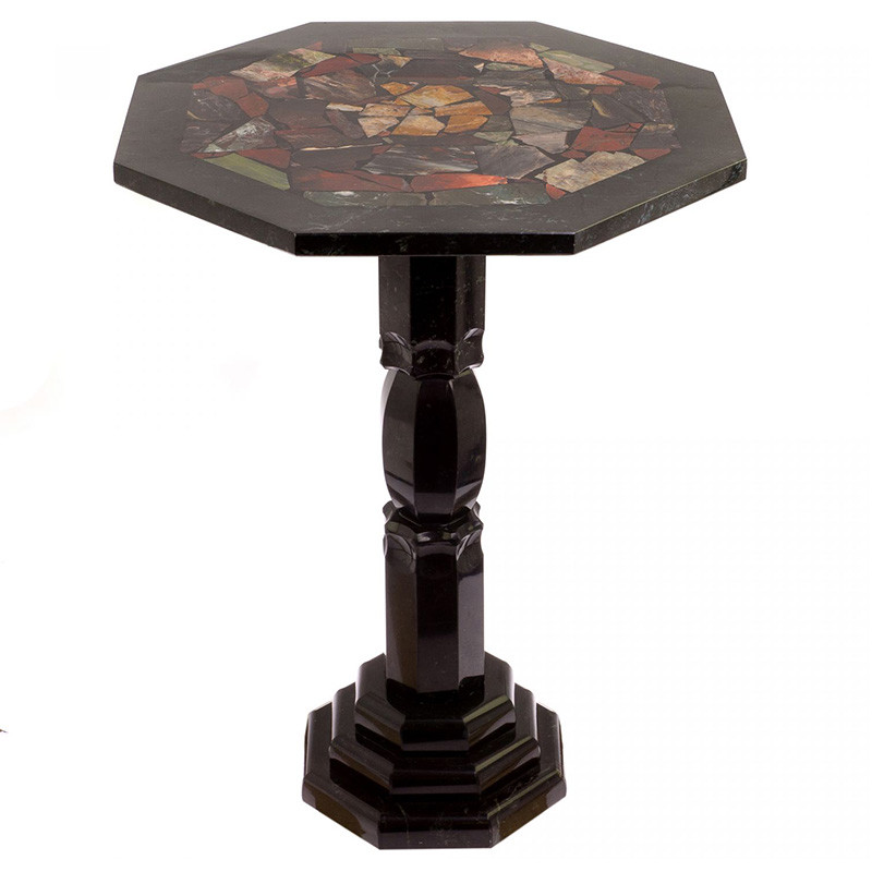 Кофейный стол из натуральных камней Змеевик и Яшма Natural Stone Tables