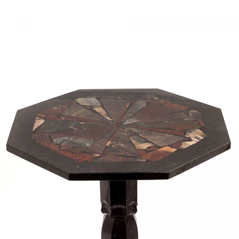 Кофейный стол из натуральных камней Змеевик и Яшма Natural Stone Tables