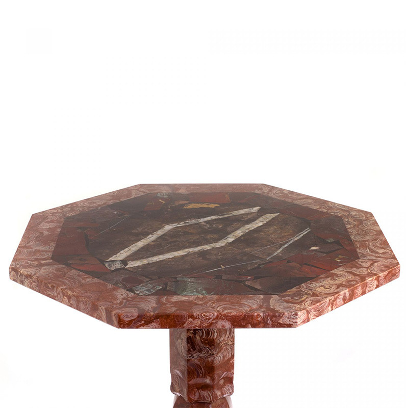 Кофейный стол из натуральных камней Лемезит и Яшма Natural Stone Tables