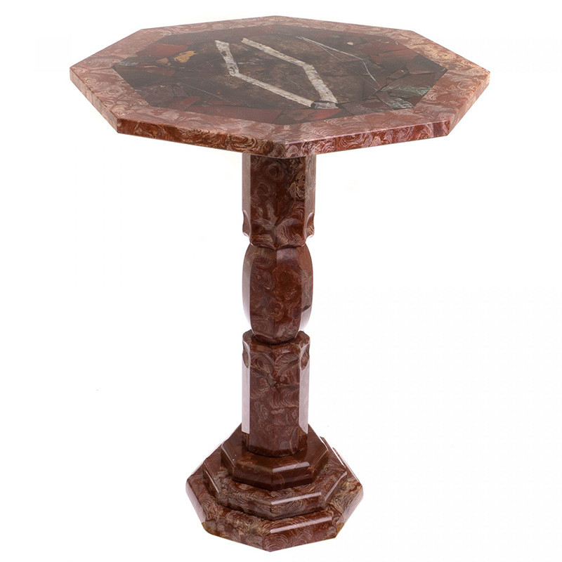 Кофейный стол из натуральных камней Лемезит и Яшма Natural Stone Tables
