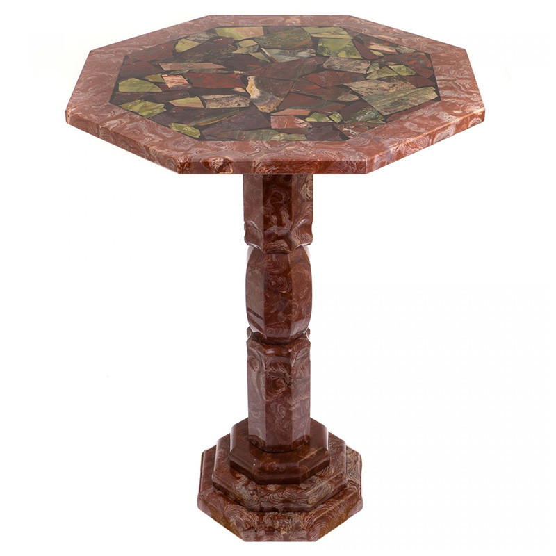 Кофейный стол из натуральных камней Лемезит и Яшма Natural Stone Tables