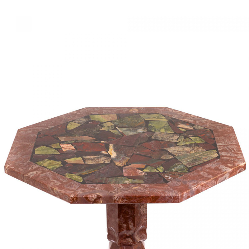 Кофейный стол из натуральных камней Лемезит и Яшма Natural Stone Tables