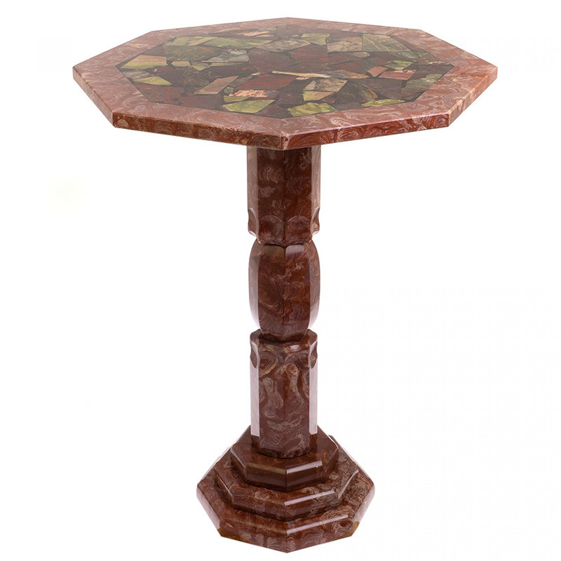 Кофейный стол из натуральных камней Лемезит и Яшма Natural Stone Tables