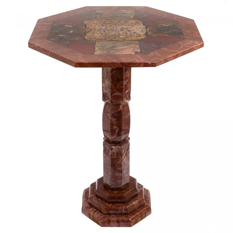 Кофейный стол из натуральных камней Лемезит и Яшма Natural Stone Tables