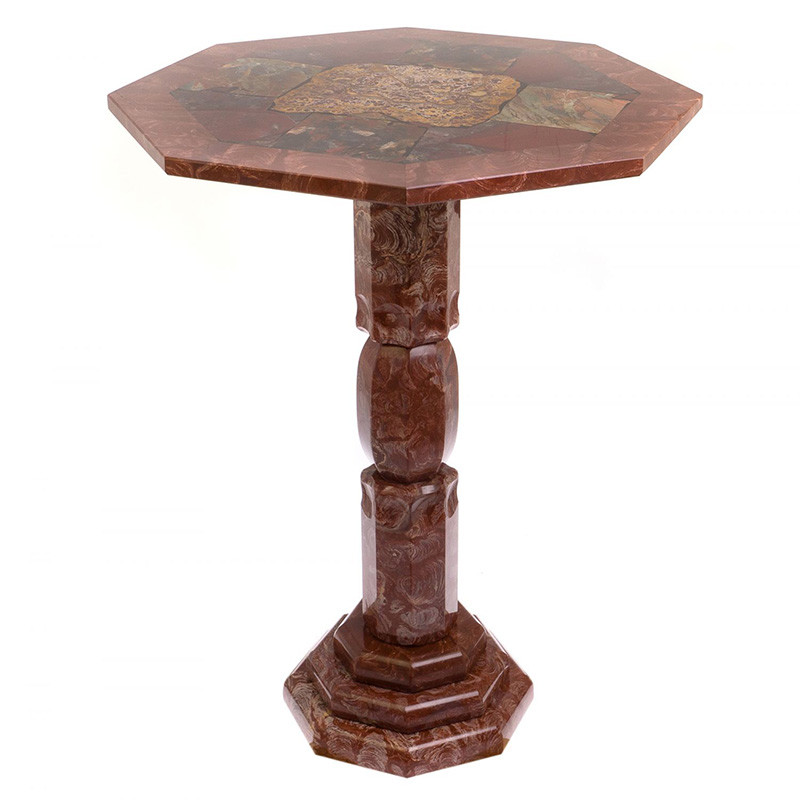 Кофейный стол из натуральных камней Лемезит и Яшма Natural Stone Tables