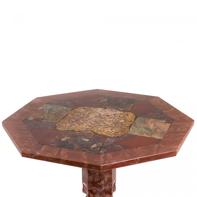 Кофейный стол из натуральных камней Лемезит и Яшма Natural Stone Tables