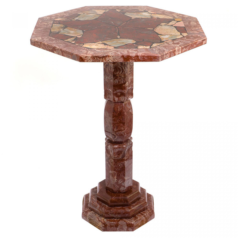 Кофейный стол из натуральных камней Лемезит и Яшма Natural Stone Tables