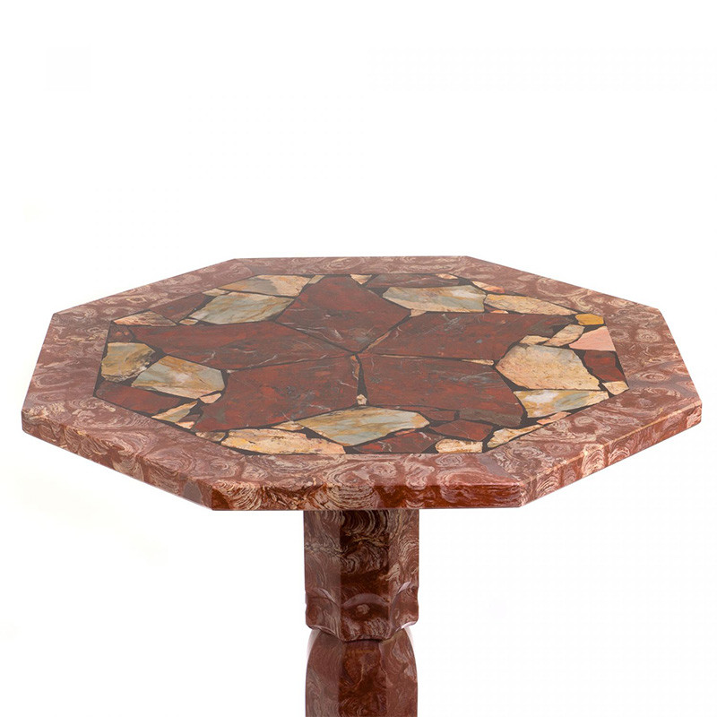 Кофейный стол из натуральных камней Лемезит и Яшма Natural Stone Tables