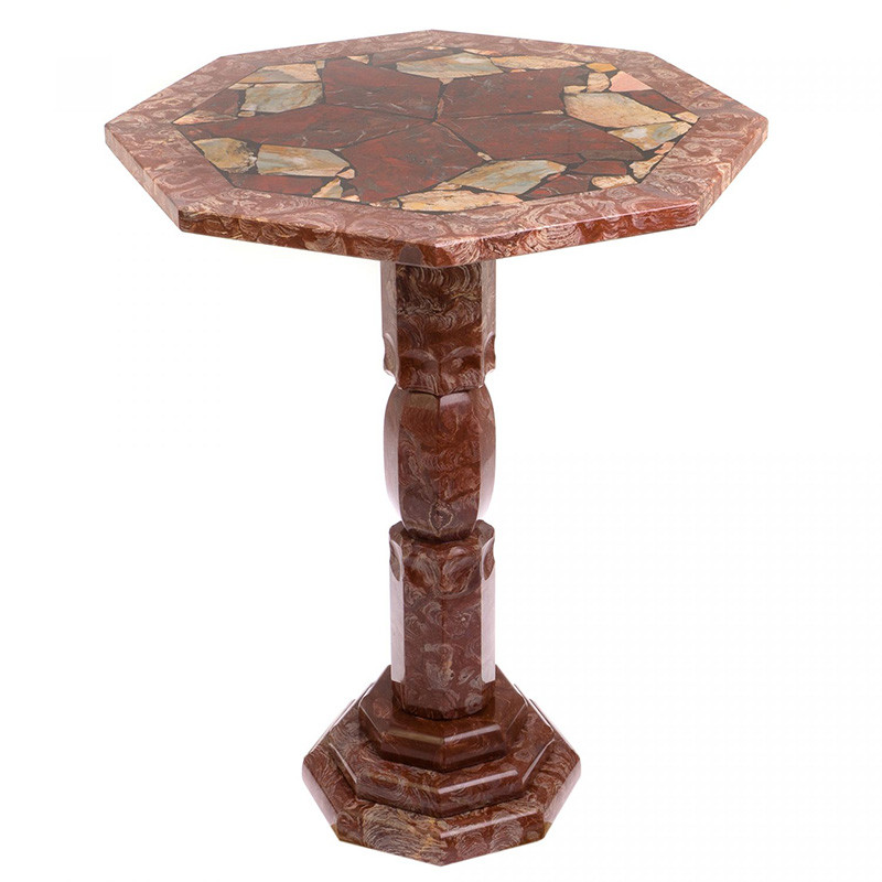 Кофейный стол из натуральных камней Лемезит и Яшма Natural Stone Tables