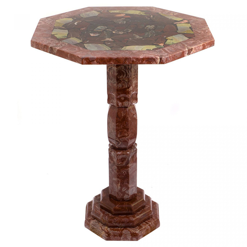 Кофейный стол из натуральных камней Лемезит и Яшма Natural Stone Tables